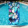 Hatsune Miku Print Beach Towel Design, Soft, Lightweight. for Home Bathroom, Spa, Pool, Yoga, Surfing, Camping, Gift for Family, Friend