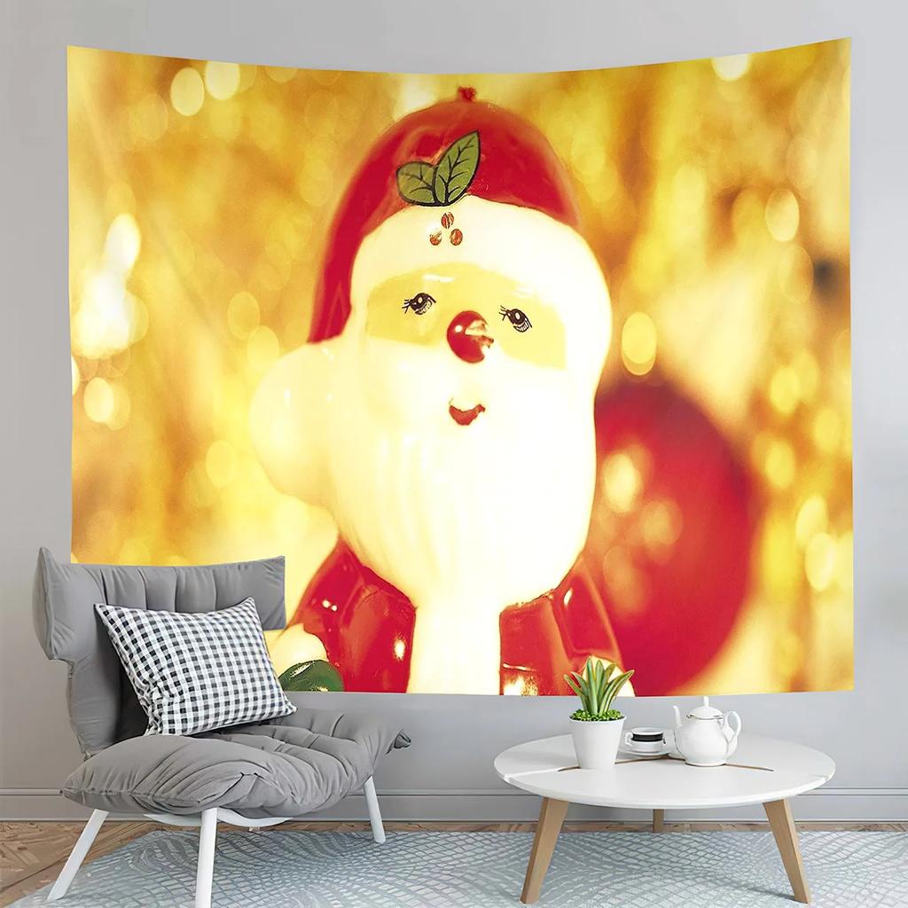 Winter Santa Claus Tapestry Back To Cold Winter Tapestry Creative Design Tapestry Art Home Living Room Bedroom Decor Tapestries