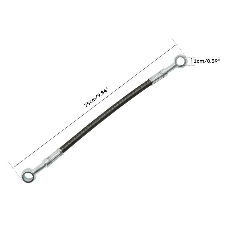 Universal Motorcycle 25cm Brake Hose Line Extend Connector Spare Parts