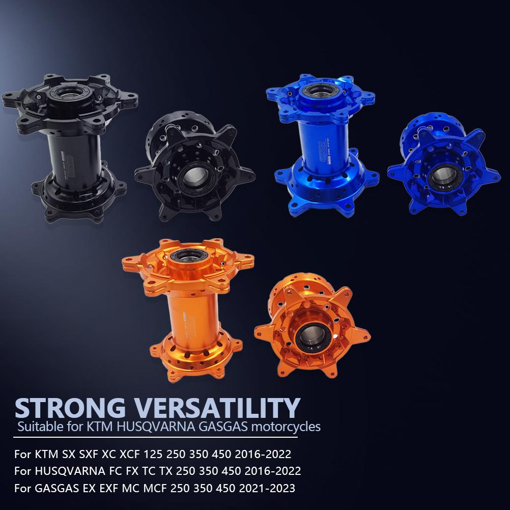 Motorcycle 25MM/30MM Front Rear Wheel Hub CNC Aluminum 36 Holes Rims Spokes For KTM SX SXF XCF HUSQVARNA FC FE GASGAS 2013-2026