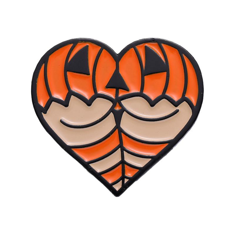 Adorable Heart Shaped Spider Monster Brooch Perfect For Festive Halloween Celebrations