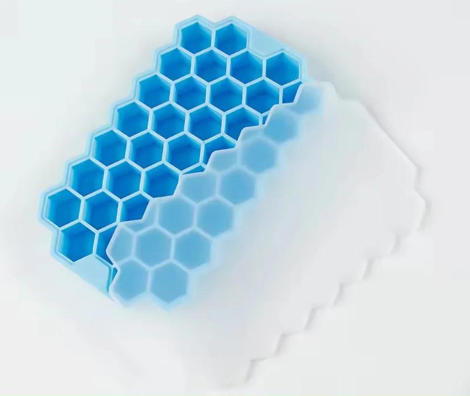 Opakovaně použitelná silikonová forma na ledové kostky Plástvové formy na ledové kostky Bez BPA Výrobník ledu Želé forma Whiskey Koktejl Kuchyňské náčiní