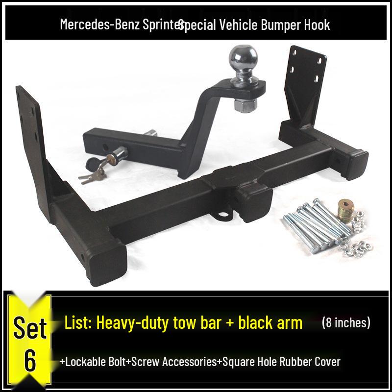 Compatible Mercedes-Benz Sprinter, V-Class, B-Class RV Tow Hook and Rear Trailer Hitch Adapter