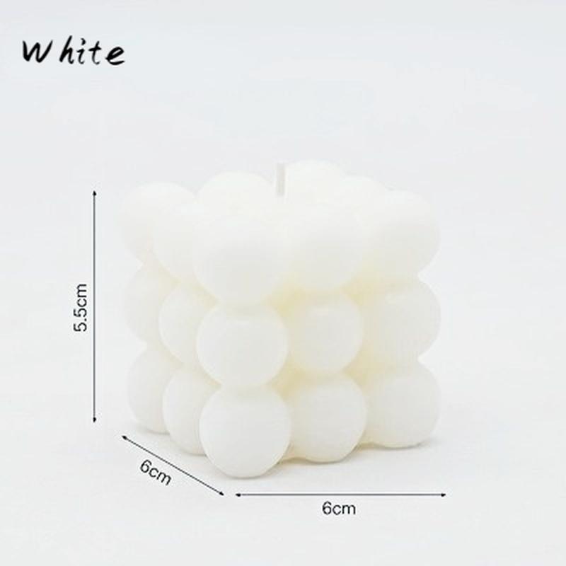 Cube Bubble Cube Candle Geometric Ornament Home Fragrance Creative Photography Props Birthday Gifts Home Decoration