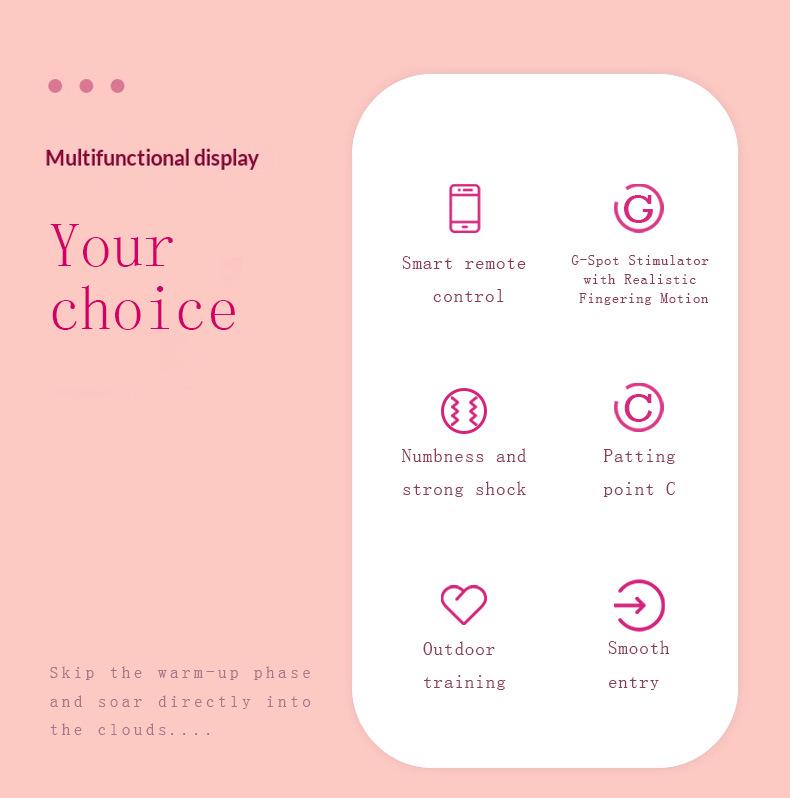 App-Controlled Wearable Invisible Female Vibrator with 360-Degree Rotation for Couples