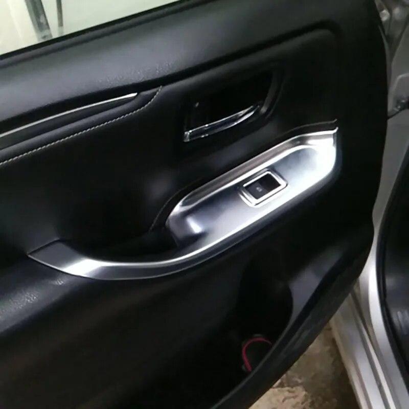 ABS Chrom Zierleiste Fensterheber Schalter Dekoration Refires Regler Panel Abdeckung Für Toyota Voxy Noah Für Toyota Voxy Noah R80 RHD