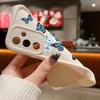 Blue Butterfly TPU Case For Samsung Galaxy A56 A17 A36 A26 A55 A16 A15 A35 A25 A54 5G S25 Edge S22 S23 Ultra S24 FE Phone Cover