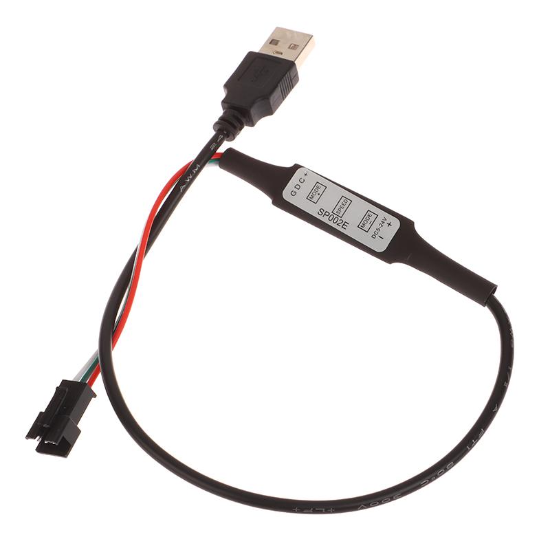 

Мини-контроллер Ws2812B Ws2811 для светодиодной ленты Pixel LED Light Usb 3 Key Ws2812 Светодиодная лента Sp621E Music Bluetooth App Dc5V-24V