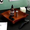 4-pack Nordic Leather Storage Tray Multi-function Desktop Storage Tray Key Watch Cosmetic Storage Box Home Decoration Tray