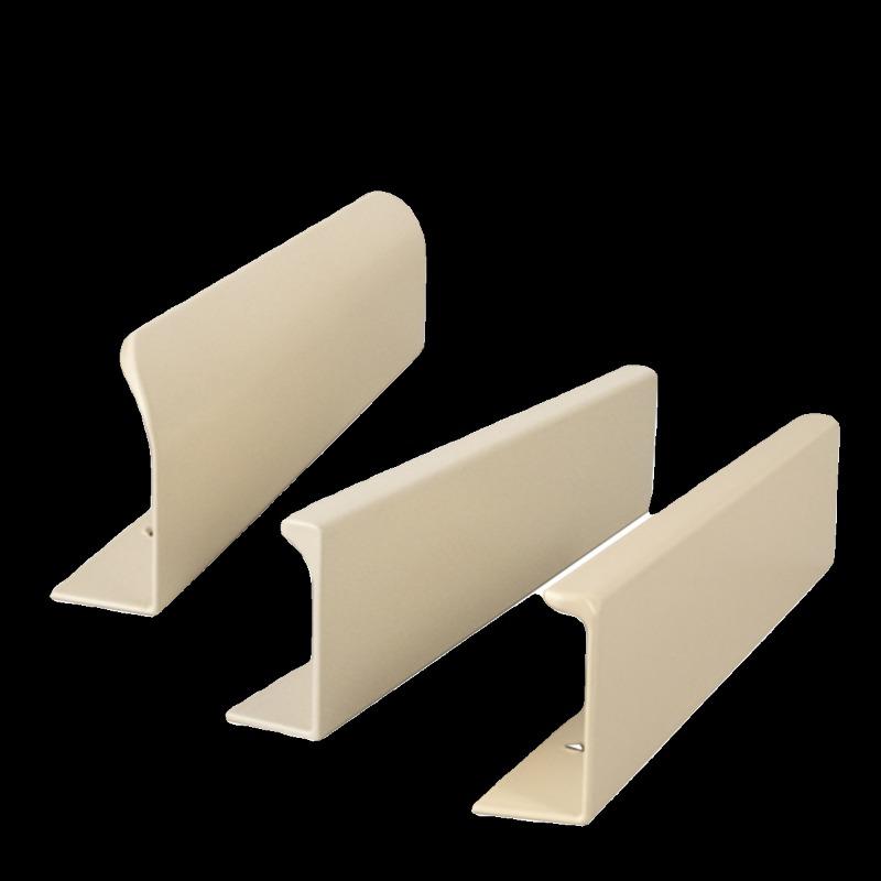 Invisible Edge Sealing Handle for Wardrobe Khaki Beige Minimalist Circular Arc Cabinet Door Drawer No Punching Gap Handle