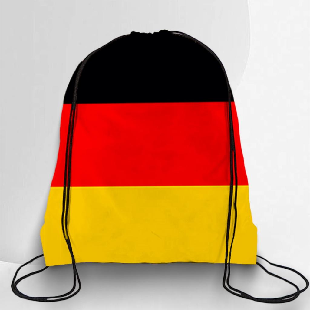 Drawstring Backpack with National Emblem Print Lightweight Portable Storage Bag for Sports Travel School Gym Sackpack