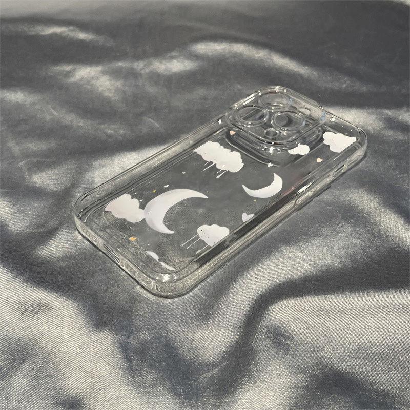 Ins Wind White Cloud for iPhone17PorMax Mobile Phone Case Apple 14/13 Soft Case 16 Niche 15