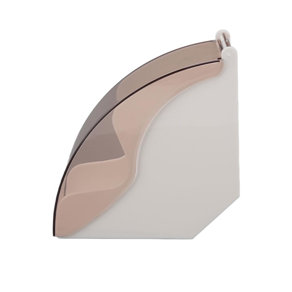 Coffee Filter Paper Storage Box Dustproof Plastic Filter Paper Rack Hand Brewed Coffee Filter Holder with Cover White