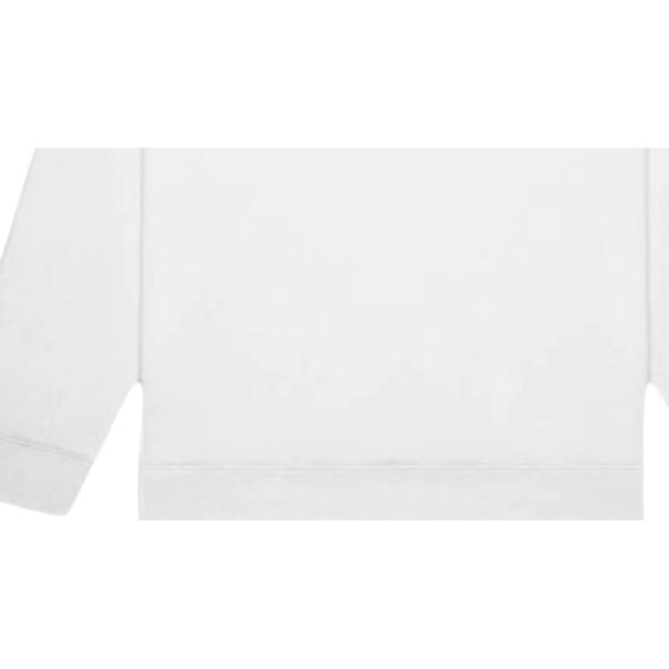 Fear of God Essentials SS20 Fleece-Lined Long Sleeve Print Hoodie Unisex Outerwear White FOG-SS20-103