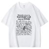Cat Plans Its Revenge Pattern Unisex Women Cotton TShirt Fashion Short Sleeve Casual Summer Street Simple Loose Tops Neutral Tees