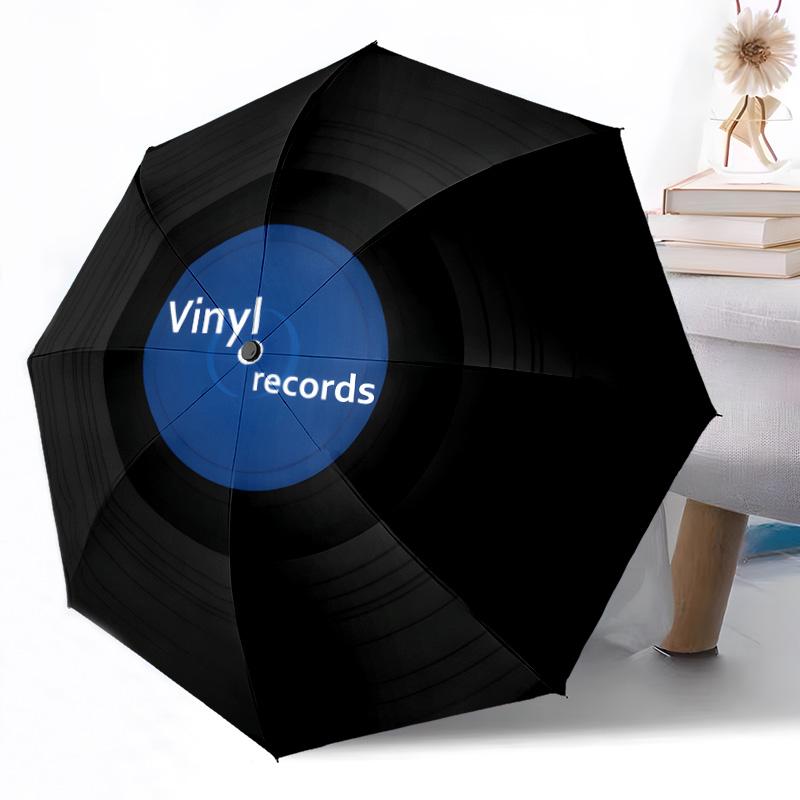 Rock Roll Music Icon Outdoor Automatic Umbrella Retractable Design with 8-Rib Durability Lightweight Perfect Gift for Friends Family