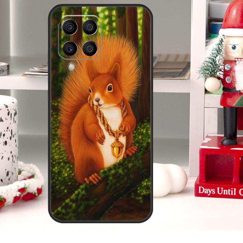 Cartoon Squirrel For Samsung Galaxy M13 M33 M53 M52 M32 M12 M14 M34 M54 M21 M31 M51 M20 M15 M55 M30s Case