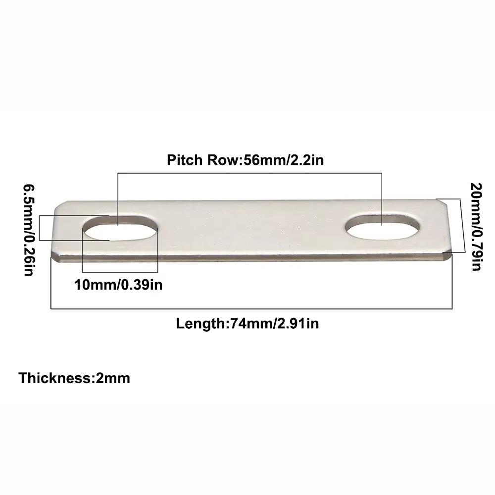 New M6 Bus Bars Connector Flat Nickel-plated Copper Copper Busbar Battery Connector Lifepo4 Cell Lithium
