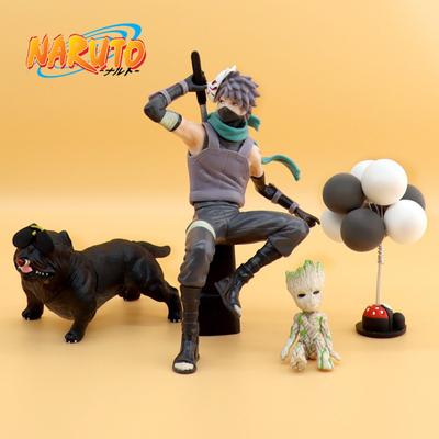 Anime Naruto Kakashi Action Figure Groot Model Toys Cartoon PVC Statue Collection Doll Car Decoration Balloon Birthday Gifts