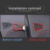 Red Carbon Car Door Speaker Frame Trim Decorate Sticker For Corvette C8 -24