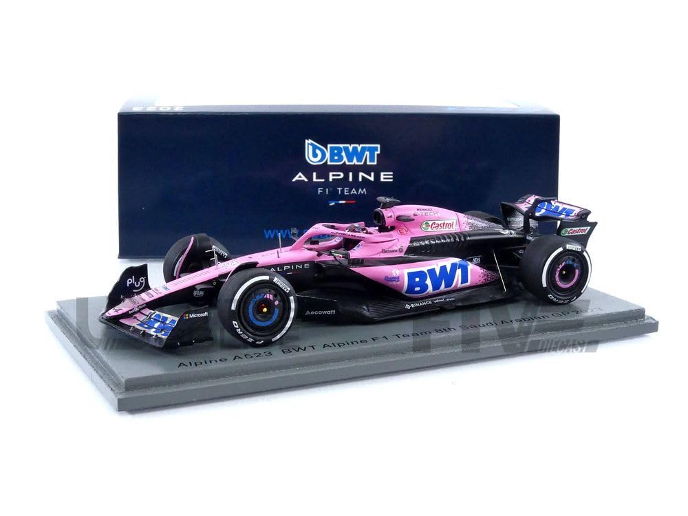 

Spark Alpine A523 BWT F1 Team 2023 F1 Saudi Arabian Grand Prix 8th place Ocon 1/43 #31 E.