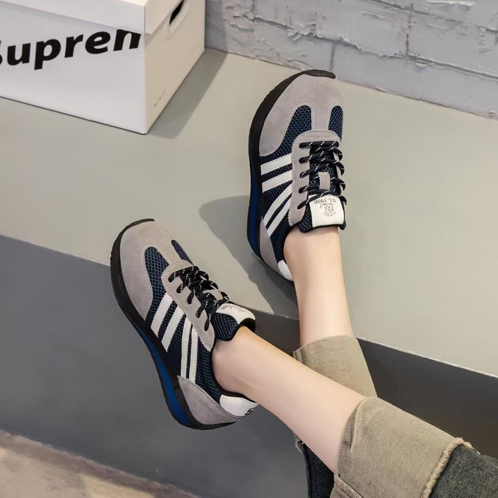 Platform Women's New Mesh Breathable Sports Shoes Versatile Platform Platform Fashion Casual Shoes