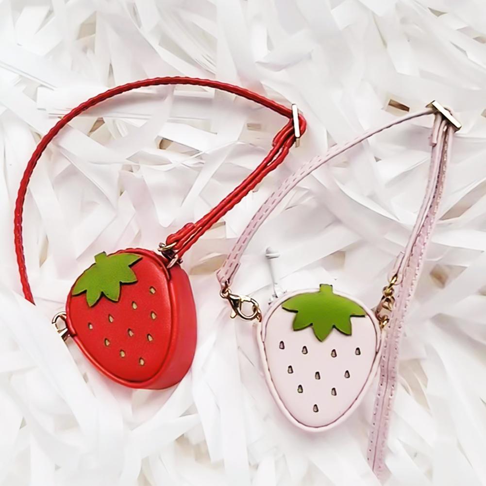 Doll Bag for Labubu Macaron Blythes and 17cm Plush Doll & 1/6 BJD PU Crossbody Bag