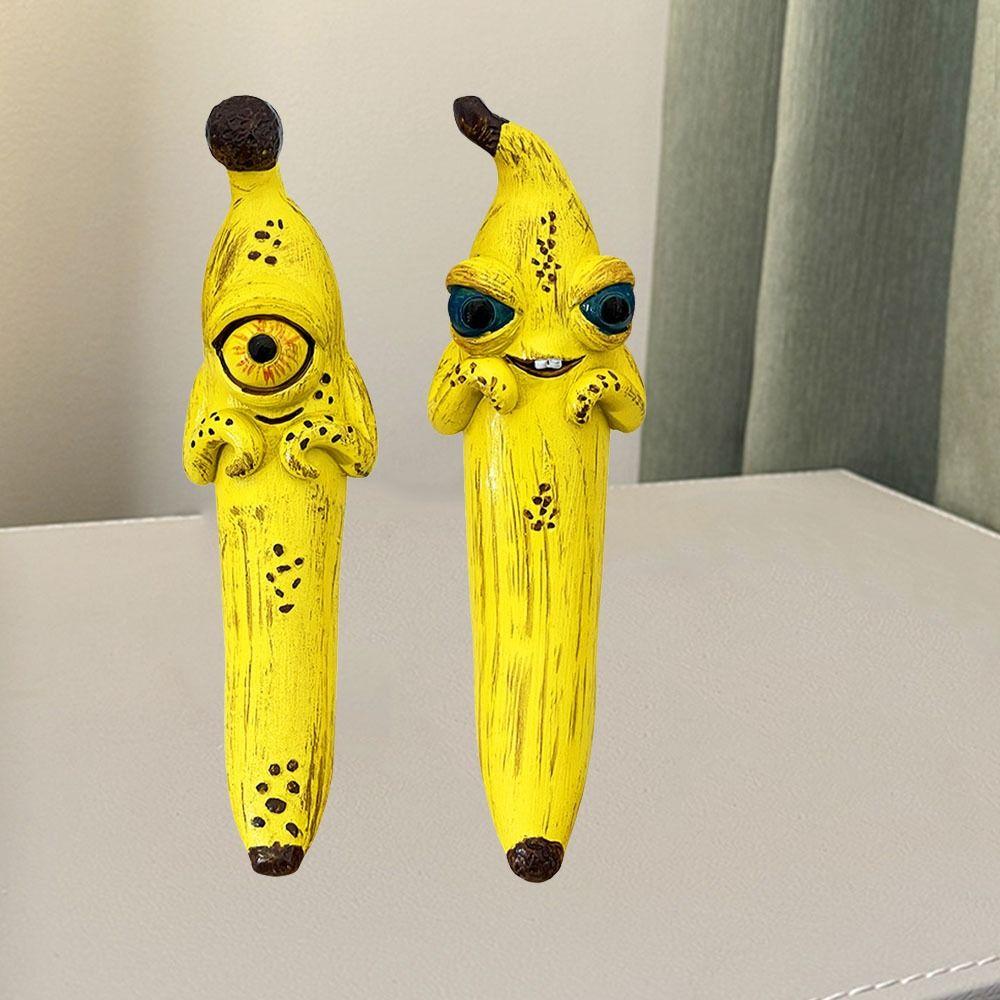 Resin Banana Man Figurine Sensory Toy Cartoon Banana Figure Kids Birthday Gift
