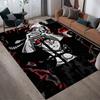 Asta Black Clover Home Sofa Decoration for Living Room & Bedroom, Non‑Slip Play Flannel Floor Mat for Game Room