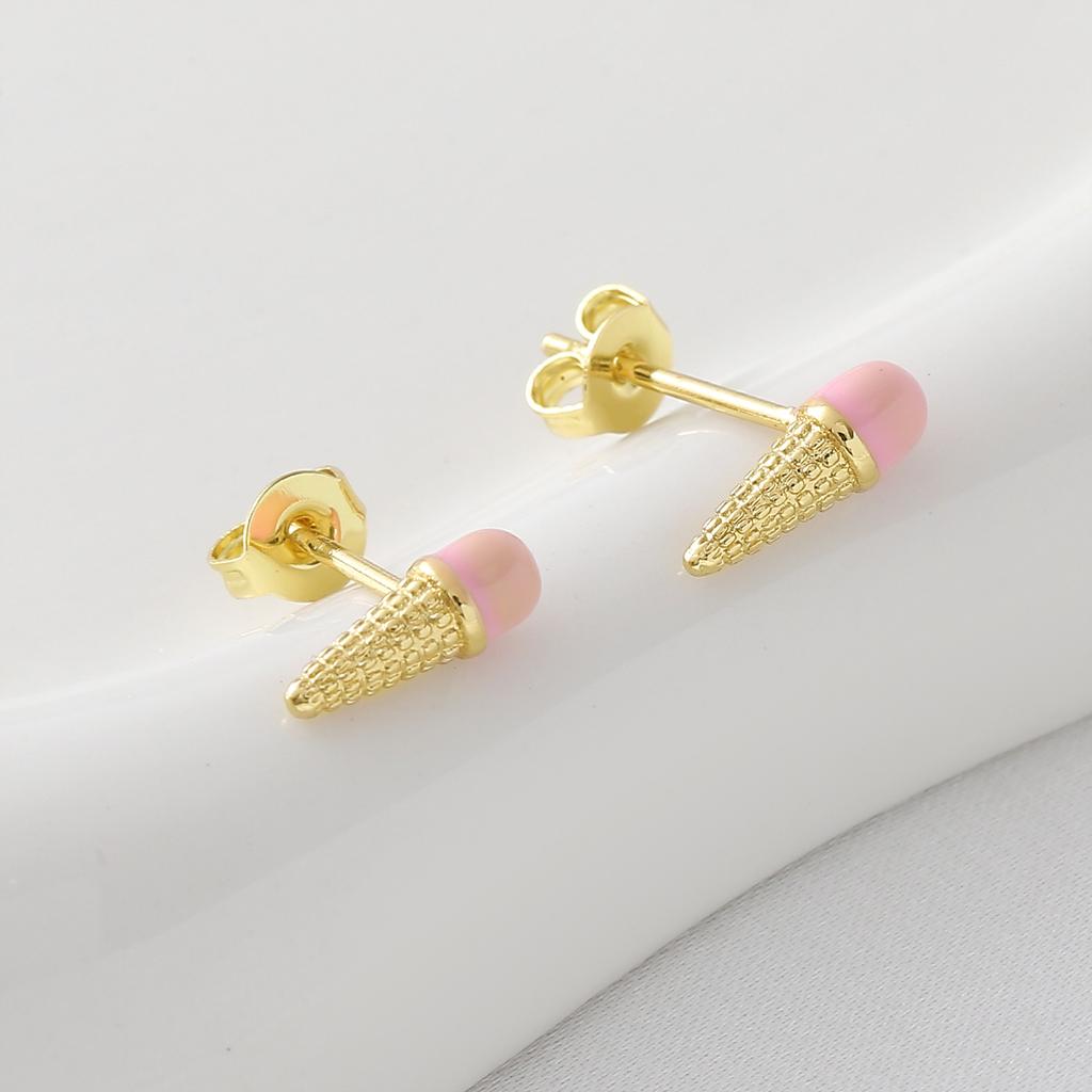 Four-leaf Clover Heart Ice Cream Cone Denim Boots Earrings Unique Design Earrings