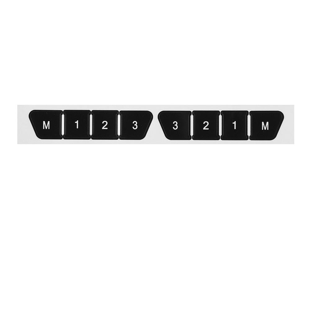 1 Set Matte Black Button Repair Decals for Mercedes-Benz V2 Front Brand New