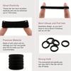 50 Pcs Seamless Hair Ties, 4cm Solid Color Elastic Hair Bands for Women Girls Ponytail