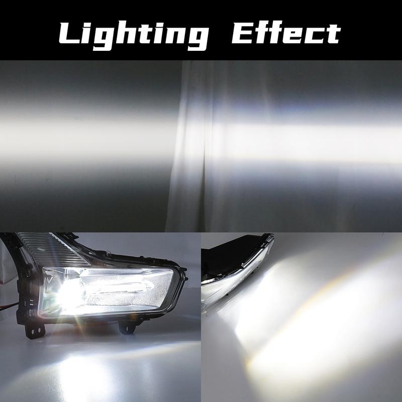Led Fog Lamps For Ford Mondeo Fusion   Daytime Running Light DRL Car Front Driving Daylight Covers Frame Wire Switch 12V