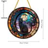 Black Cat Theme Sun Catcher Acrylic Hang Sign, Nurseries, Vintage Home Decor Wall for Bar Kitchen, Restaurant Shop Wall Decor, Garden Decoration, Vint