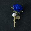 Flower Rose Trendy Jewelry Pin Accessory With Alloy Material For Formal Attire