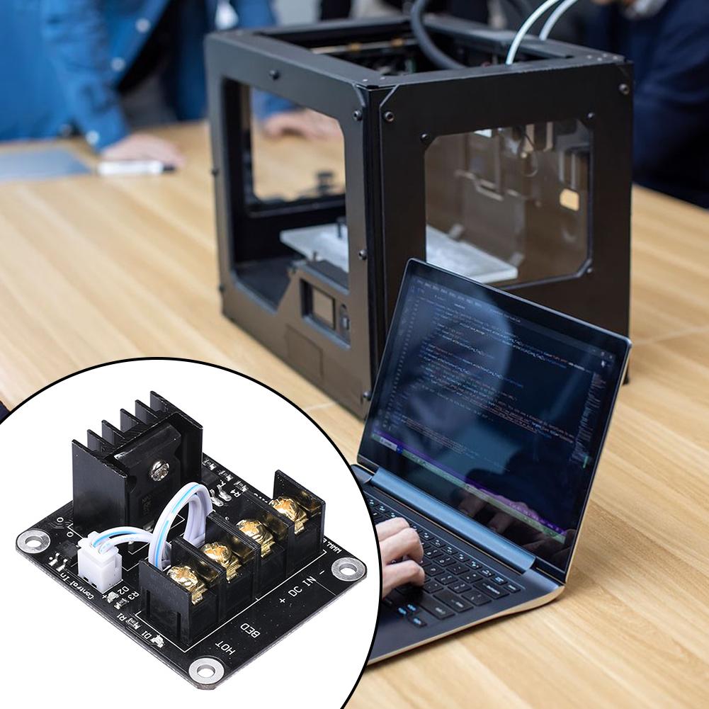 2 sada 3D tiskárny Hot Bed Power Expansion Board Ovladač vyhřívání Mos vysokého proudového zatížení Sada modulu pro 3D tisk příslušenství