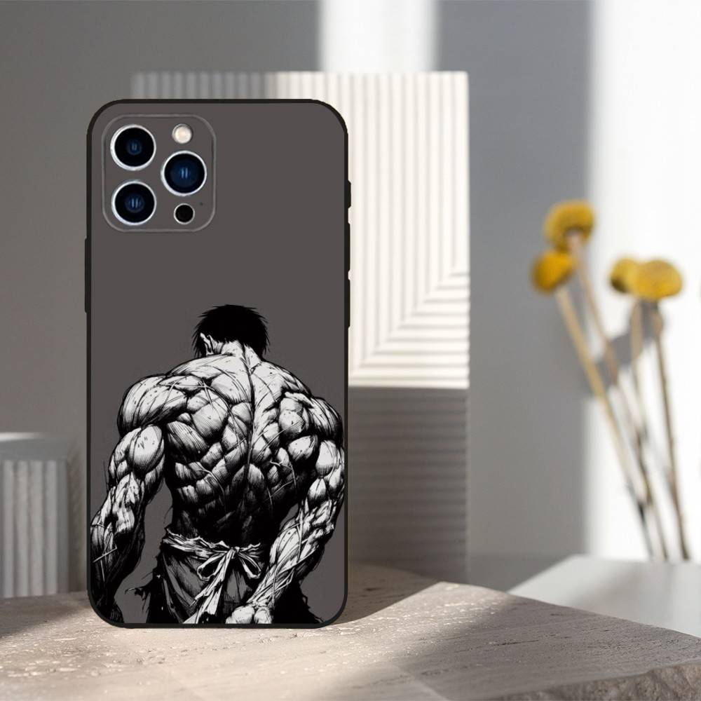 Fitness Art Bodybuilding Phone Case For iPhone 16,15,14,13,12,11 Plus,Pro Max,XS,X,XR,SE,Mini,8,7,Soft Silicone Black Cover