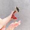 Umbrella Modern Girl Brooch Cartoon Simple Drip Corsage Creative Versatile Pin Clothing Accessories