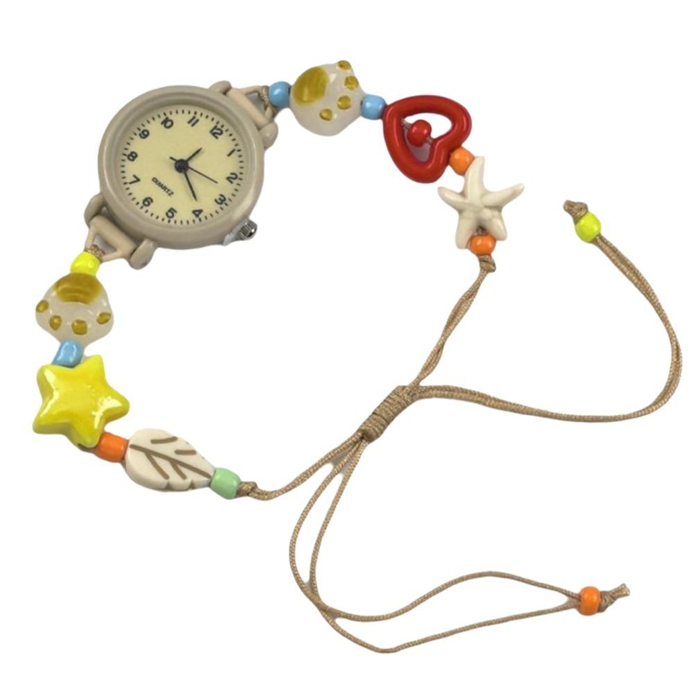 

Adjustable Bracelet Watch Dopamine Quartz Watch Fashion Star Heart Chain Watch Gift 4