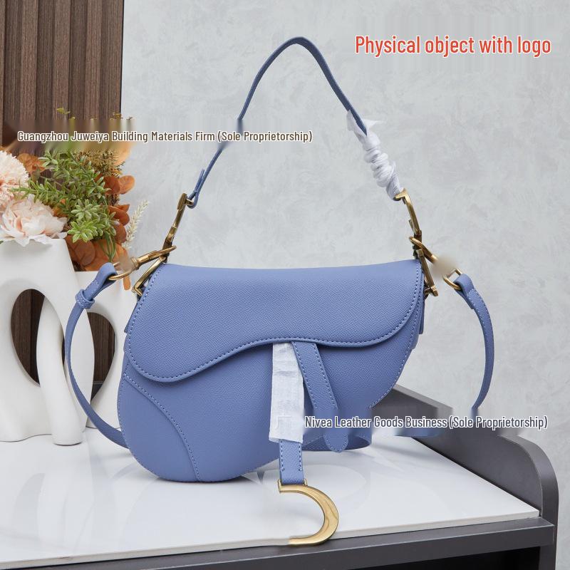 Women's Crossbody Saddle Bag with Vintage Floral Embroidery
