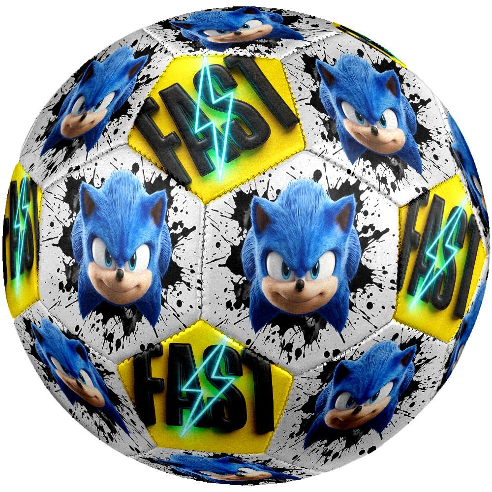 1pc Sonic the Hedgehog Soccer Ball Size 5 Indoor Soccer Ball Fashion Colorful Backyard Game - Great For Sports Fans Gift HE42