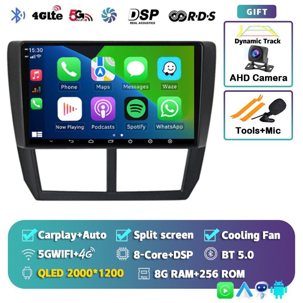 Android 14 Carplay Auto For Subaru Impreza GH GE 2007 2008 2009 2010 2011 Car Radio Multimedia Player Stereo Head Unit WiFi+4G
