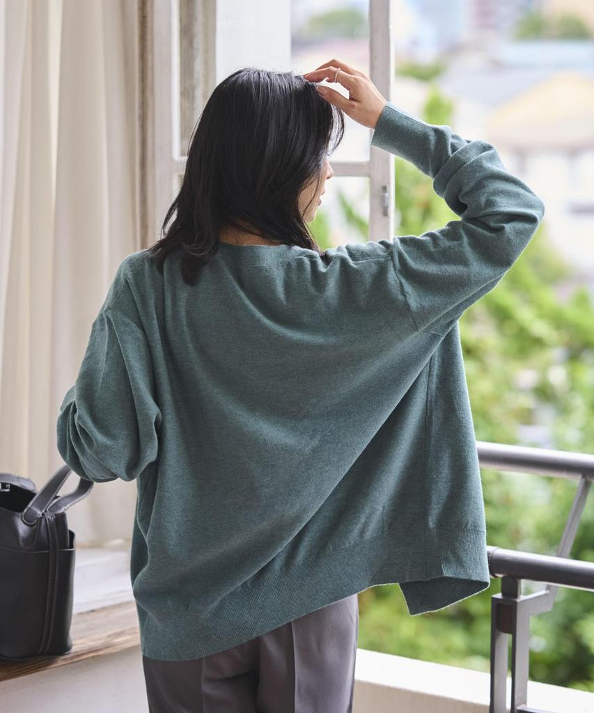 WEGO Drop Shoulder Long Size Green Sonata Men's Cardigan, Autumn/Winter Top, Workwear, Sleeve, Knit, Gift, School, Men's, M,