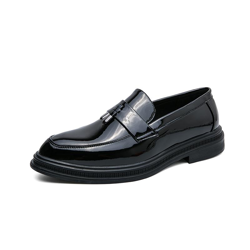 Men Brand Wedding Men Shoes Formal Shoes Patent Leather Shiny White Loafers Tassel Leather Shoes Men Elegant Italian Party Shoes