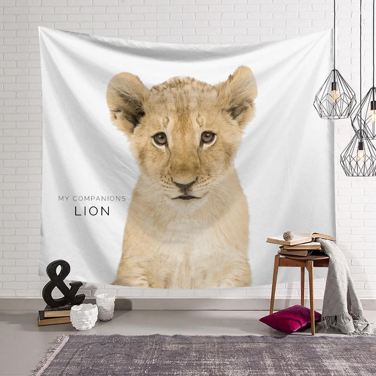 Различные животные Зебра Коала Декоративный гобелен Домашний декор стены Офис Гостиная — фото 11