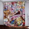 HUANZHUANG Curtain for Kids Room Multicoloured and Gorgeous Print Bedroom Set, Curtains for Living Room Window Treatment Drapes