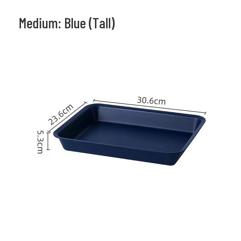Rectangular Ins Style Plastic Tray for Tea, Water, and Fruit Cups