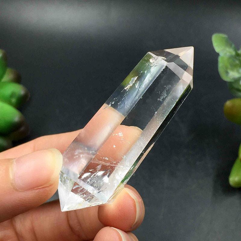 Stunning Natural Clear Point Quartz White Crystal Raw Stone Terminated Wand Specimen For Healing And Spiritual Growth