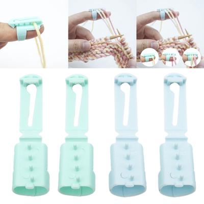4Pack Knitting Thimble With 3 Yarn Guides Sewing Accessories