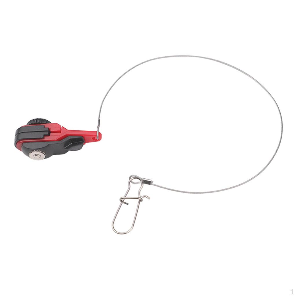 Release Clip 30 cm Leader 360° Rotation Fishing Gear Downrigger Line Snap for Outdoor